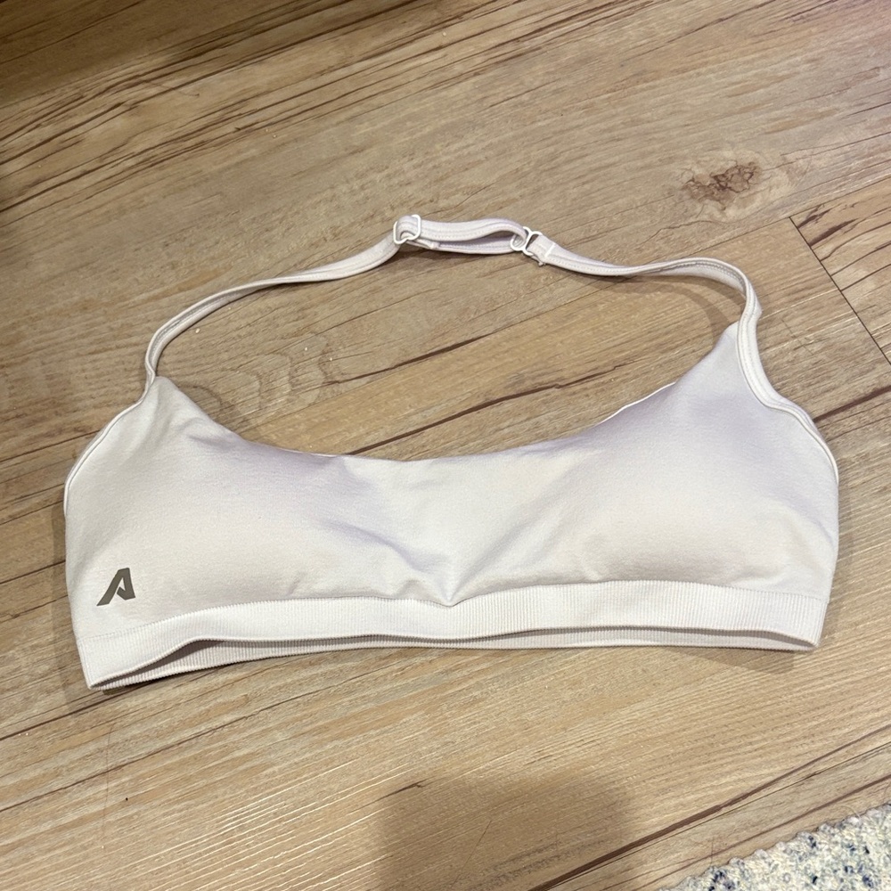 Alphalete White Minimal Sports Bra